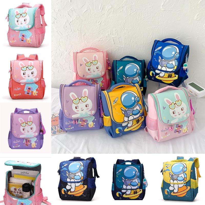 Милый мультяшный холщовый рюкзак для студентов с водонепроницаемыми функциями снижения нагрузки