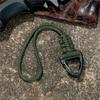 High Strength Paracord Keychain Triangle Buckle Parachute Cord Carabiner  Hiking