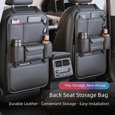 Многофункциональный органайзер на спинку сиденья автомобиля, защита от пинков, аксессуары для интерьера автомобиля