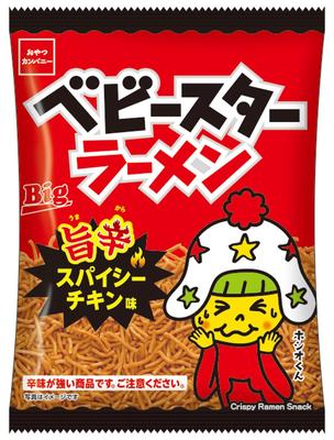 Oyatsu Company Baby Star Ramen Вкусный острый куриный вкус 65 г x 12 пакетиков