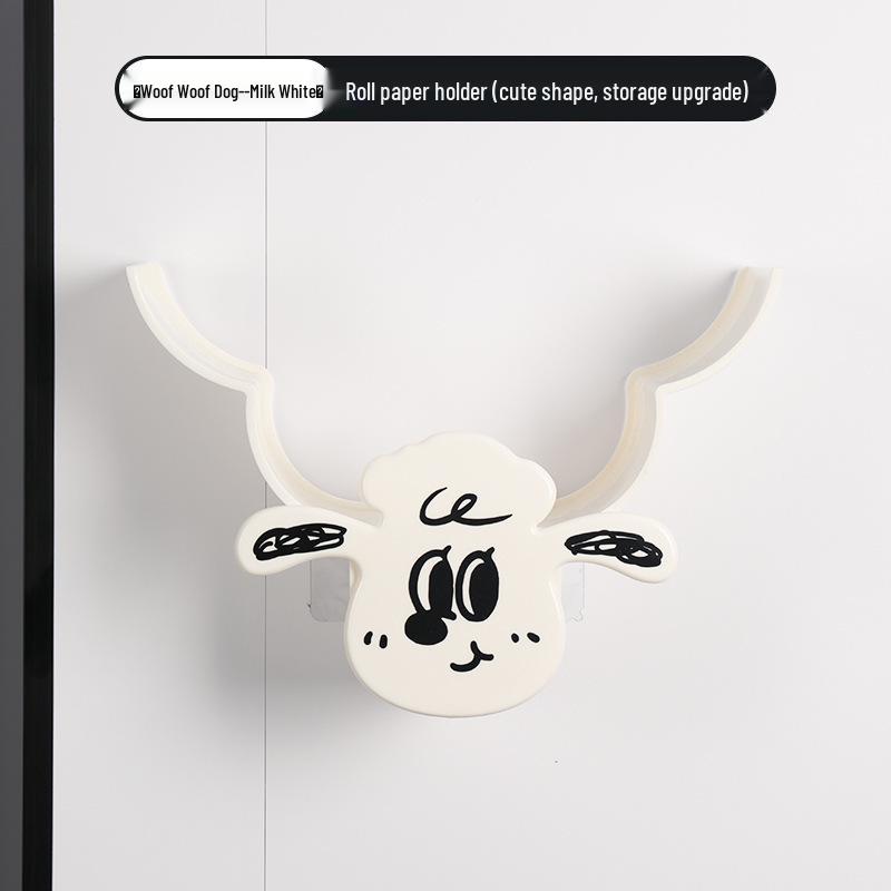 Настенный держатель для салфеток в виде овечки - Креативная полка для хранения туалетной бумаги для гостиной и ванной комнаты