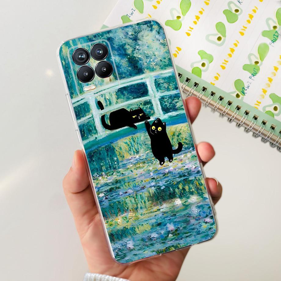 Для Realme 8 8i 8Pro 4G 5G Чехол для телефона Прозрачный Мягкий ТПУ Силиконовая Задняя Крышка Крутой Мультяшный Девичий Бампер На Realme8 8 Pro Тонкие Чехлы