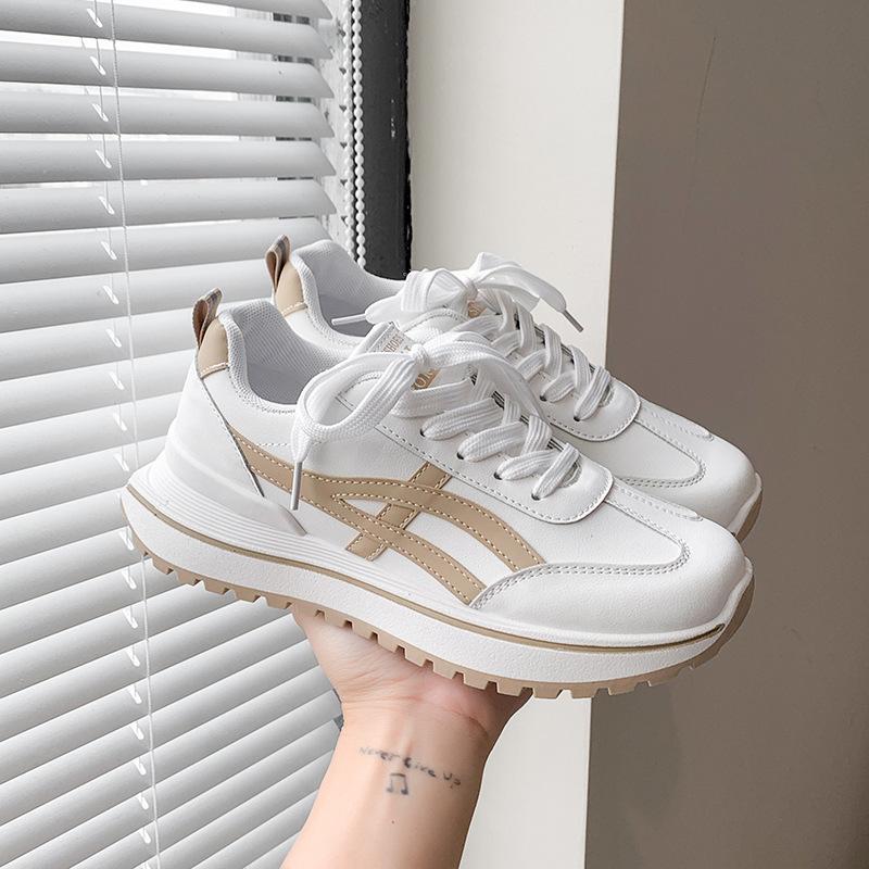 Little White Shoes Women's 2025 New Spring and Summer Mesh Breathable Shoes Casual Versatile Sports Shoes Ins Board Shoes Forrest Gump Shoes