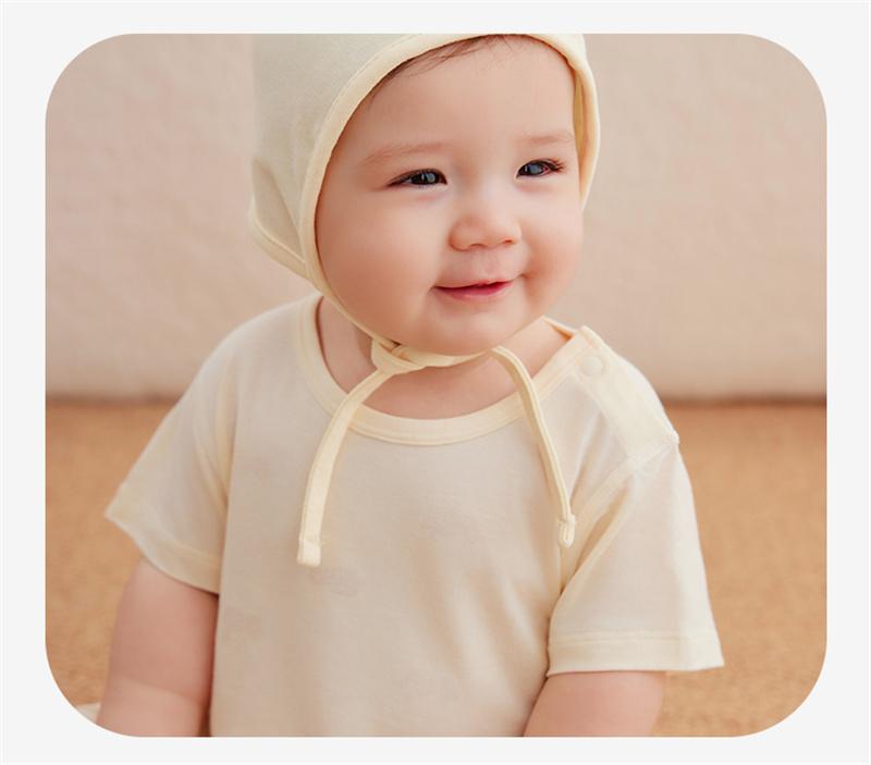 [A-class Jelly Bullet] Rabbi Baby Short sleeved Hat 25 Summer New Newborn Crawler Thin jumpsuit