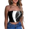Crop Tops For Women Sexy Cami Tank Summer Tube Sleeveless Printed Camisole Shirt Vest