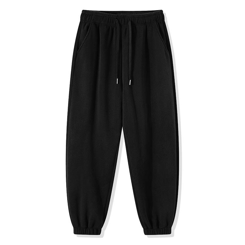 Зимняя мода мужские плюс бархатные толстые теплые брюки повседневные мужские брюки