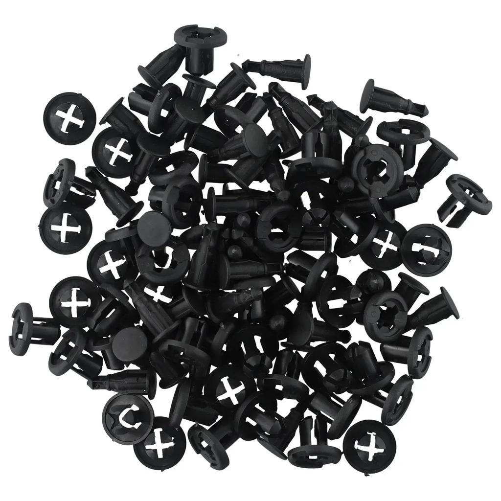 50pcs 10mm Hole Car Nylon Rivet Fastener Bumper Clip Retainer Screw Fender For ------------===ar Fasteners Clip Auto Accessories