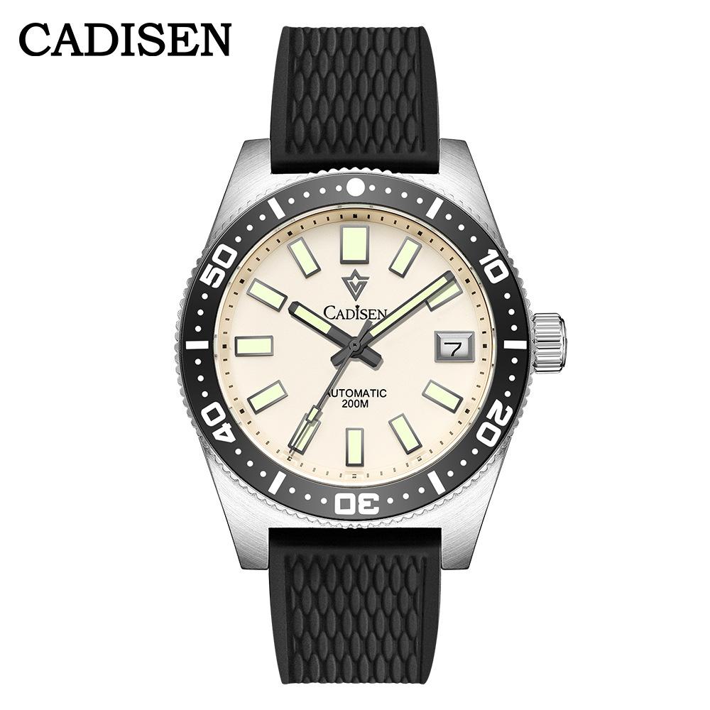 Cadisen 8207 Новые роскошные мужские часы высшего бренда с коробкой 200 м водонепроницаемые автоматические мужские механические часы