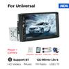 ND4 7'' Universal 1Din Head Unit Car Radio MP5 Player Multimedia GPS Stereo Support SWC USB TF FM Camera ISO Power Aux Input BT
