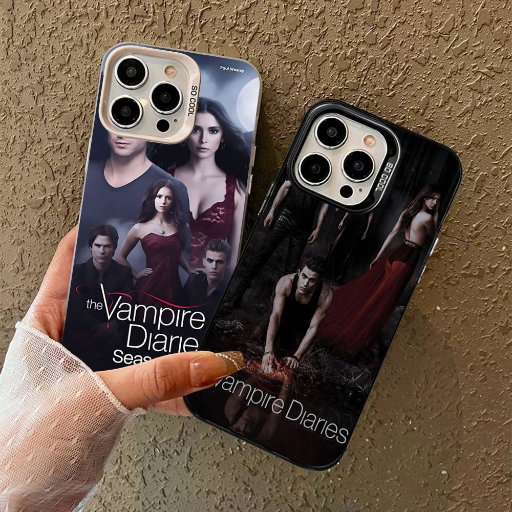 T-The V-Дневники вампира Чехол для телефона Фильм Для iPhone 16 15 14 13 12 11 Pro Max 17 Plus Цветной чехол