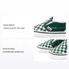 Old Skool V Canvas Зеленый и Белый Шахматный Низкие Кроссовки для Ходьбы для Малышей VN0A34882NH