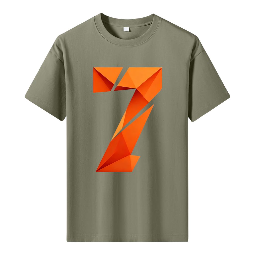 Мужская футболка с коротким рукавом с принтом Мужская свободная повседневная футболка с коротким рукавом