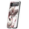 Чехол для телефона из натуральной кожи с чешуей змеи для Samsung Galaxy Z Flip 7 6 5 4 3 5G Обложка ZFlip7 ZFlip6 ZFlip4 ZFlip5 ZFlip3 Coque Забавный