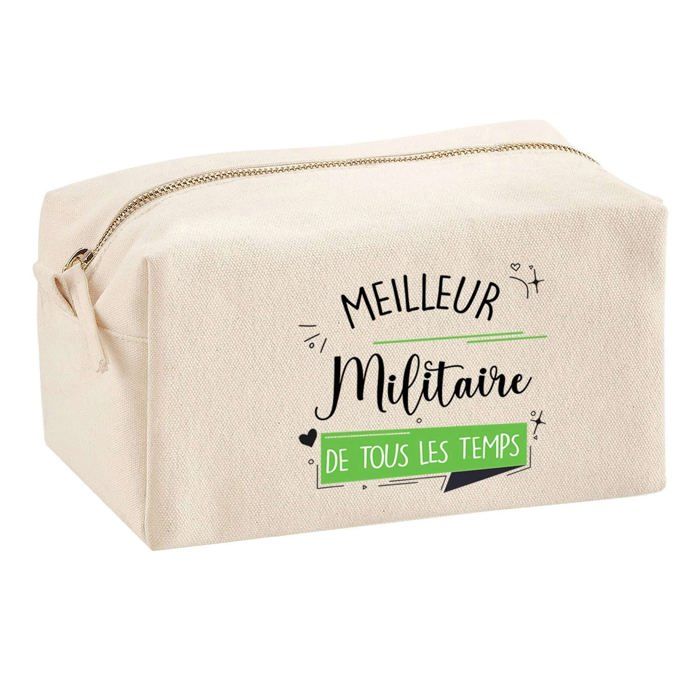 Trousse multifonction Meilleur Militaire de tous les temps Cadeau Idée Personnalisé Original | Trousse Scolaire Fournitures Bureau