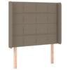 VidaXL LED Headboard Bedroom Furniture Single Bed Accessory Headboard Interior Taupe 3124042