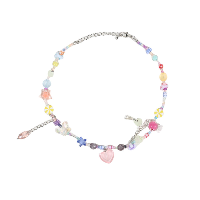 Богемные Винтажные Женские Красочные Ожерелья-Чокеры со Звездами из Бисера, Милые Эстетичные Массивные Ожерелья, Ювелирный Подарок