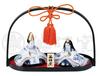 Yakushigama Peach Festival Hina Dolls Dyed Nishiki Hand Basket Hina Large (with Basket)