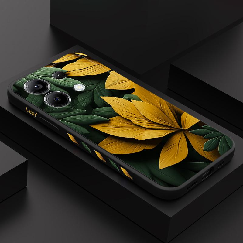 Чехол для телефона 'Резной лист' для Xiaomi Poco X7 X6 M5 M5S F5 X5 F4 X4 M4 F3 M3 X3 F2 Pro 4G 5G GT Силиконовый чехол