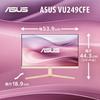 Asus Монитор Eye Care Rose Clay Pink дюймов Full HD x IPS 100 Гц USB зарядка Уменьшение синего света Без мерцания Регулировка высоты Совместимость с VESA
