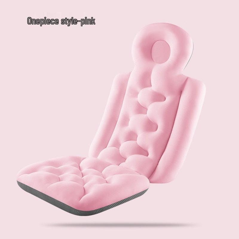 Противоскользящий коврик для ванны с подголовником для комфортного купания