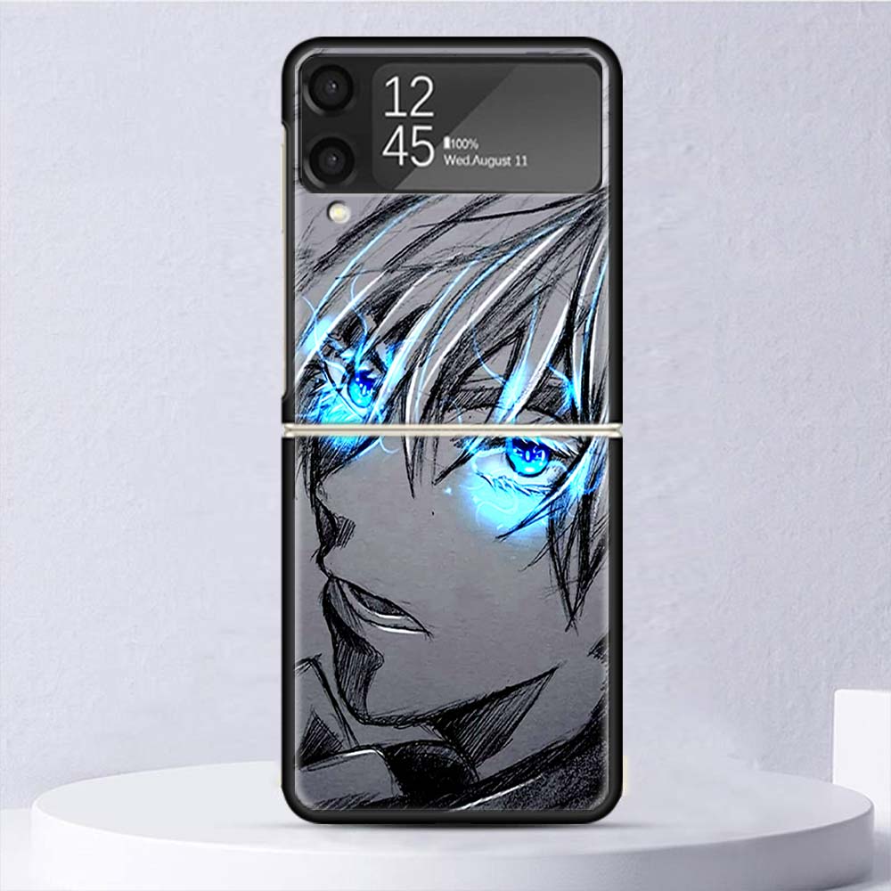 Противоударный жесткий чехол с изображением аниме «Токио Мстители» для Samsung Galaxy Z Flip 4 3 5G, чехол для телефона Z Flip3 Flip4, черный Fundas Matte Shell C