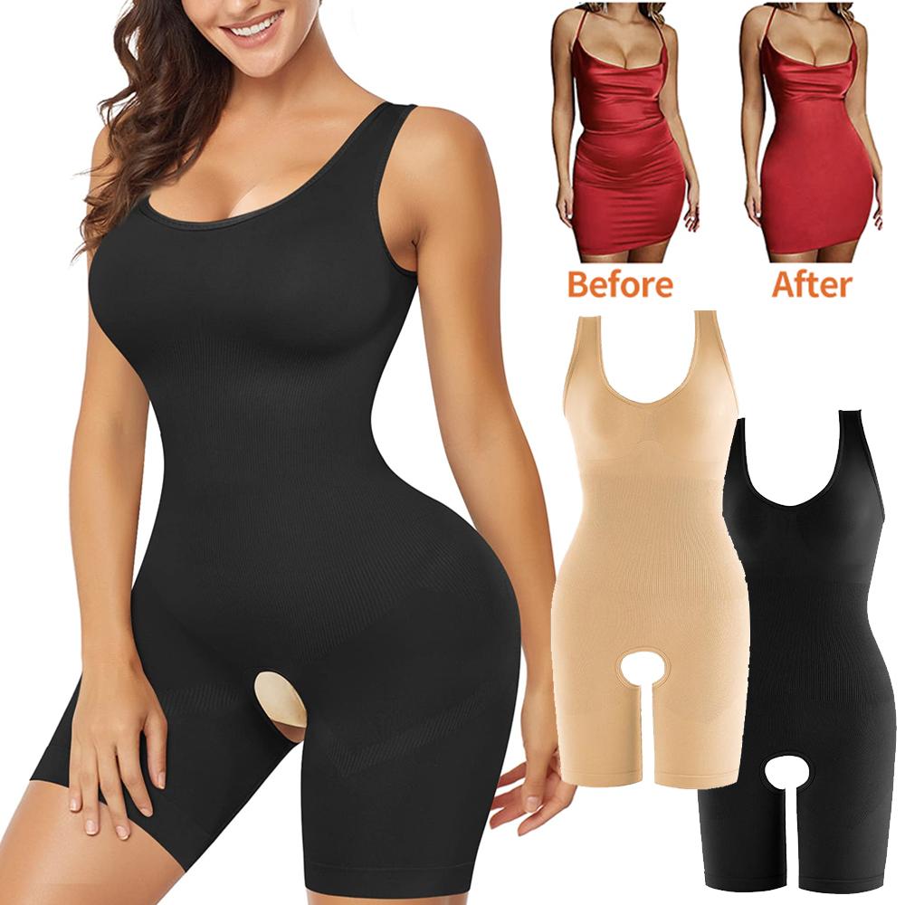 Shapewear for Women Waist Trainer Bodysuit Tummy Control Full Body Shaper Faja Colombianas Butt Lifter Thigh Slimmer Slimming Underwear Vest Tank Tops