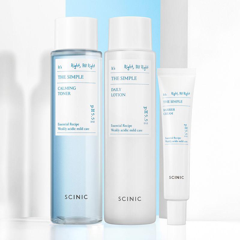 Scinic The Simple 3-Piece Basic Set (Toner + Cream + Lotion)