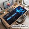 Abstract Geometric Theme Customized Mouse Pad Personalized Print Name Text Desk Mat For Home Office Table Decor