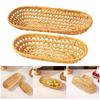 Multipurpose Rattan Basket for Fruit Storage Serving Plate Desktop Storage Tray Home and Office Organization Supplies