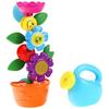 Bath Toy Flower for Bathtub Water Watering Can Multicolor with Suction Cup