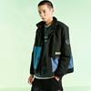 Kappa Letter Colorblock Hooded Puffer Jacket Unisex Couple's K0BY2MM01D