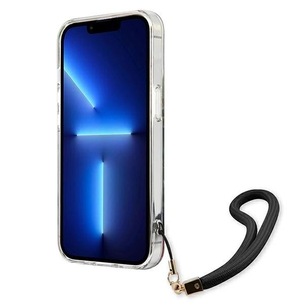 Guess Guhcp13Xhflsb Iphone 13 Pro Max 6.7 Blue/Blue Hardcase Flower Strap