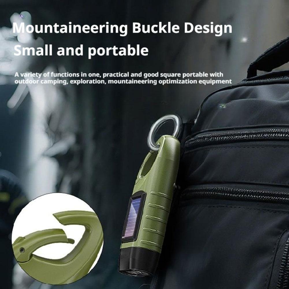 Hand-cranked Generation Solar Power Supply Light Hook Severe Weather Conditions Light Multifunctional Outdoor Emergency Light