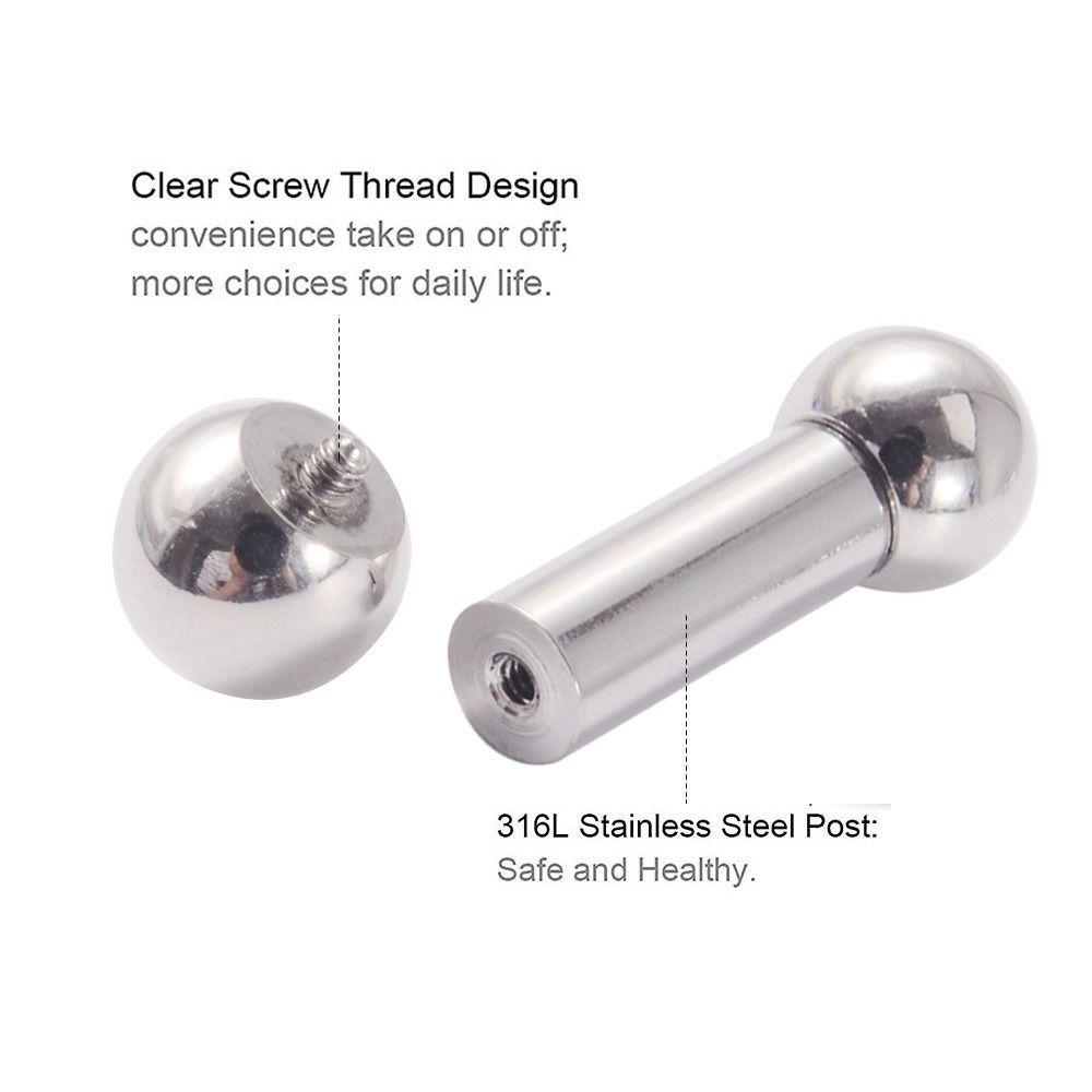 Серьги-гвоздики для пирсинга женские, штанга, пирсинг языка, гвоздик для языка, большого размера, кольцо для языка