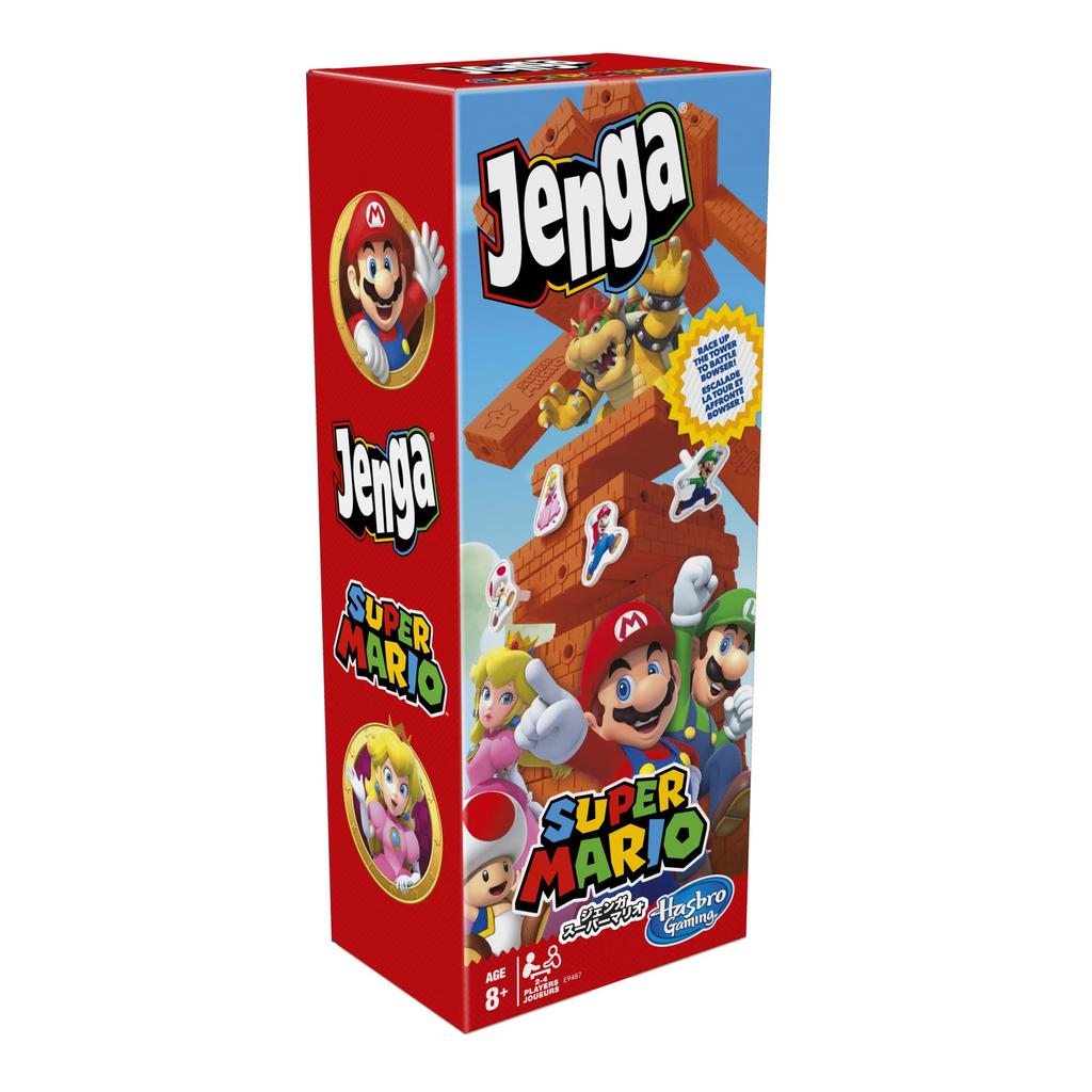 Hasbro Gaming Jenga Super Mario Super Mario Block Stacking Tower Game for Ages E9487 Genuine Product Fans, 8+