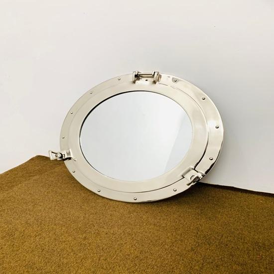 Морской никелированный канал, лодка, иллюминатор-окно, корабль, круглое зеркало, настенный декор