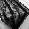 Black Lace Table Runner French Runner, & White Vintage for Coffee Cover Table, Shoe Cabinet, Dining Long Rectangular Decorative Tablecloth Home Retro