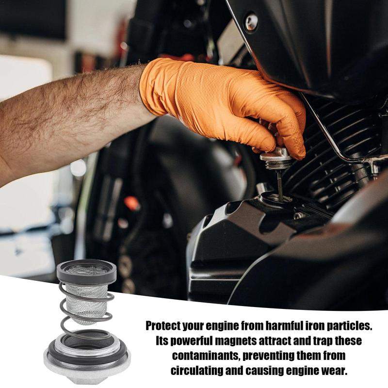 Пробка для слива масла скутера, резьбовая пробка поддона двигателя с пружинным фильтром, аксессуары для скутеров, запасные части для скутеров