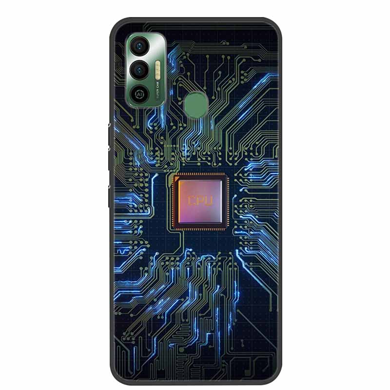 Для Tecno Spark 7 Чехол Роскошный Силиконовый Мягкий ТПУ Чехол для Телефона Для Tecno Spark 7 Pro Spark 7P Spark7 Защитный KF6 Coque