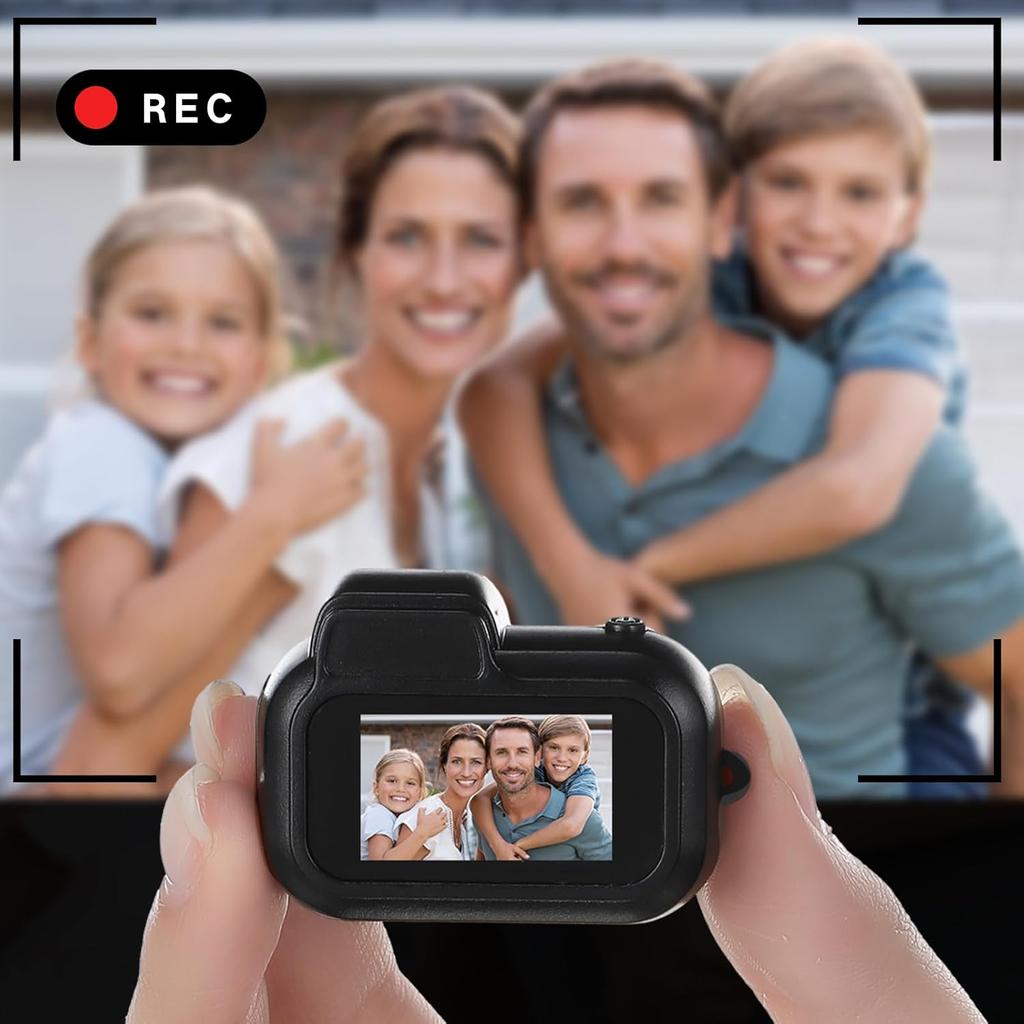 Мини камера-брелок 1080P 2МП, Портативная микро видеокамера с 0,96-дюймовым дисплеем для детей, студентов, путешествий