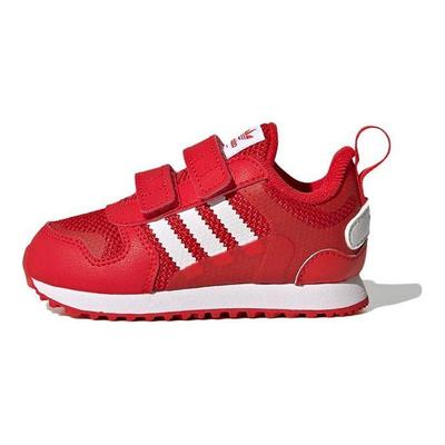 Оригинальные ZX 700 Прочные Низкие Кроссовки для Ходьбы Детская Обувь Красный GV8872