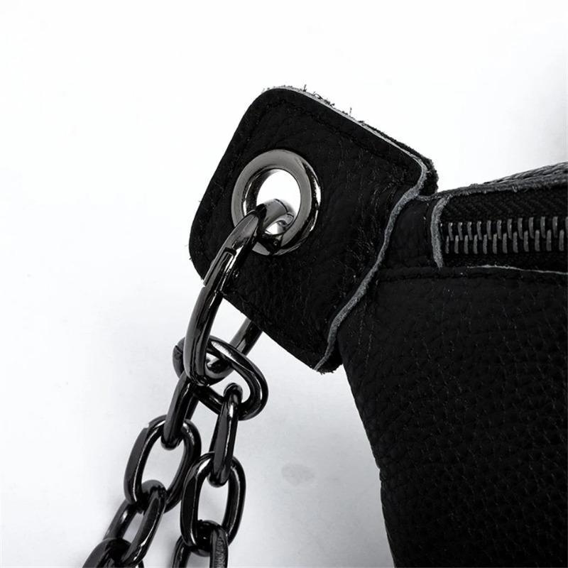 Genuine Leather Moon Chest Bag for Women Luxury Brand Crossbody Sac Female Soft Cowhide Shoulder Messenger Bags Waist Packs Hot