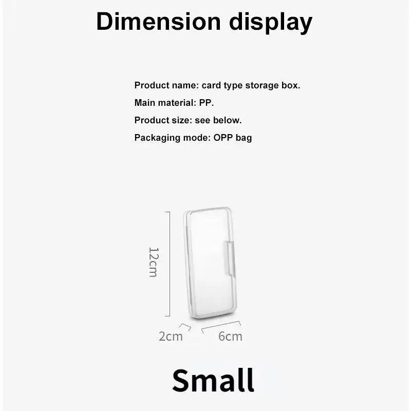Transparent Disposable Face Masks Case Card Storage Box Dust-Proof Card Pack Business Card Finishing Box Battery Storage Box