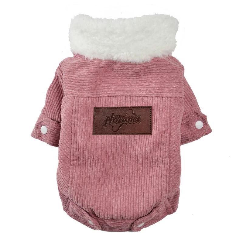 Warm Cozy Autumn Winter Pet Dog Jacket for Small Medium Dogs Cats - Thicken Fleece Puppy Clothing for Schnauzer Pug Chihuahua
