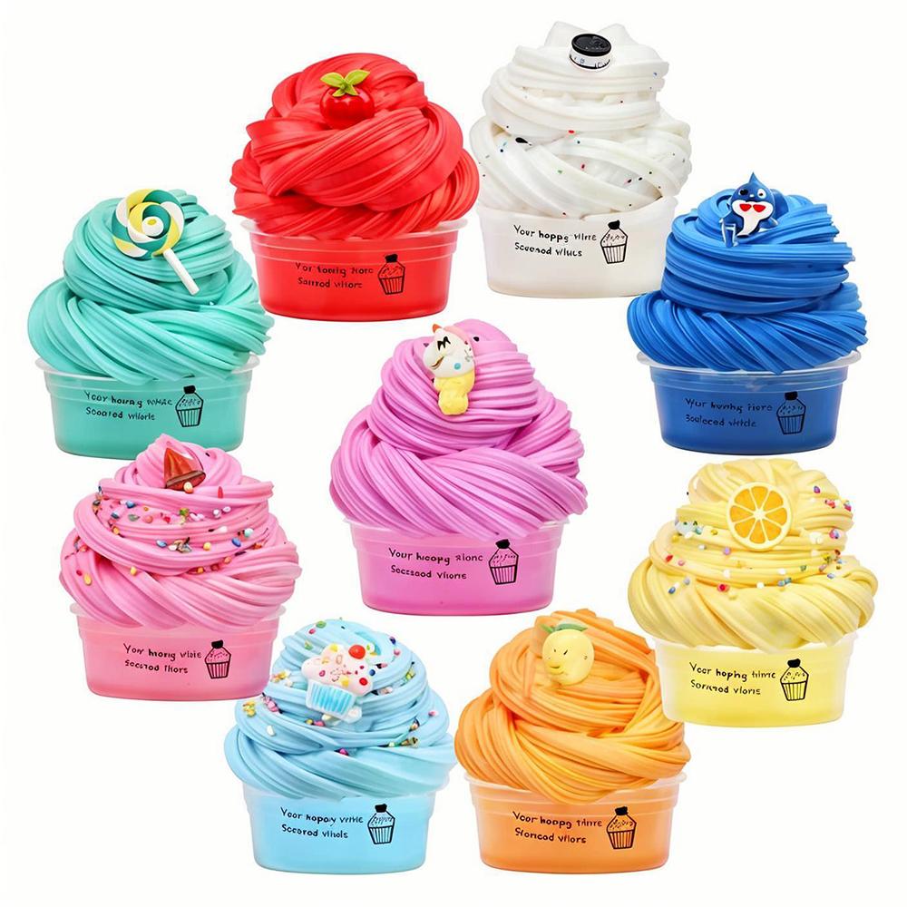 Butter Slime Fluffy Slimes Plasticine Making Kids Toy Putty Snail Toy Kids Slime Cream Cloud Plasticine Gifts Toys for Children