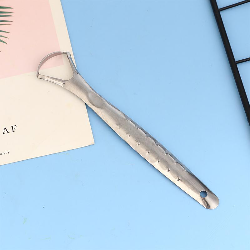 Скребок для языка из нержавеющей стали, инструмент для чистки языка для полости рта, инструменты для ухода за полостью рта, профессиональное уменьшение неприятного запаха изо рта, свежее дыхание