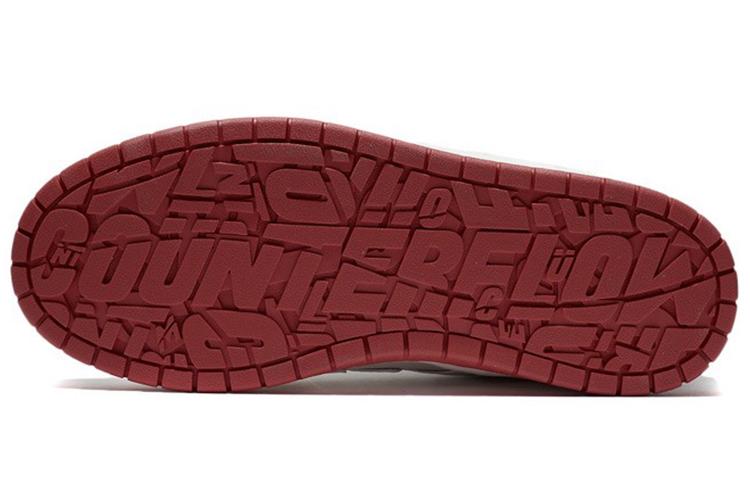 Li Ning CF Tracing Theone Амортизация Нескользящие Износостойкие Низкие Повседневные Туфли Женские Белые Красные AGCT386-1