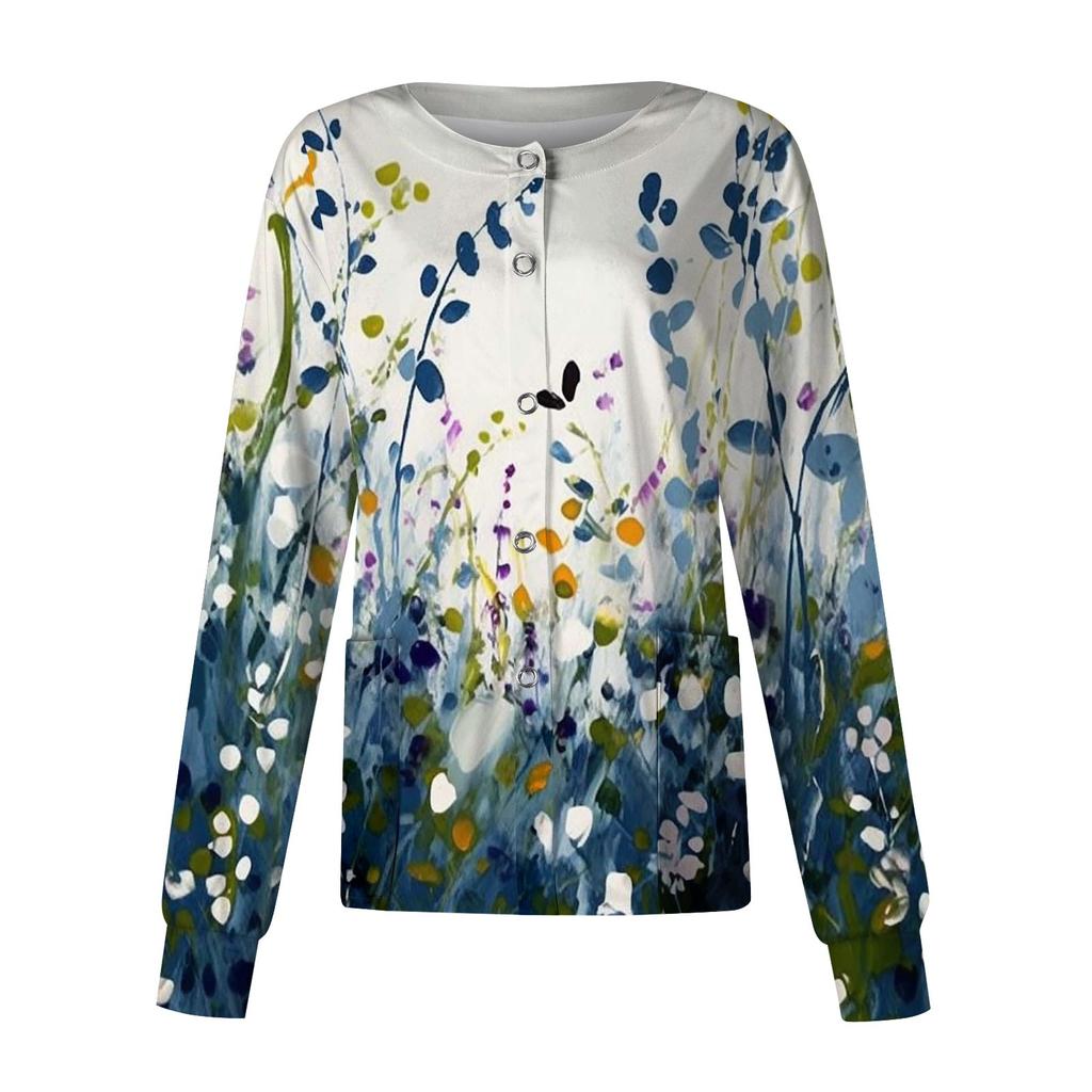 Женский однобортный защитный комбинезон с длинным рукавом и карманом, рабочий воротник-стойка, кардиган, куртка, топ