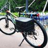Bike Basket, Heavy-Duty Metal Wire Bicycle Basket with Hooks, Quick Install, Rust-Resistant, Large Capacity for Grocery Shopping Pets Daily Commuting