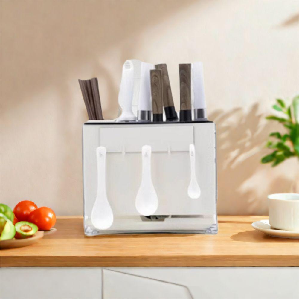 Rust-proof Chopstick Bucket Large Capacity Cooking Utensil Holder Kitchen Cutter Rack Kitchen